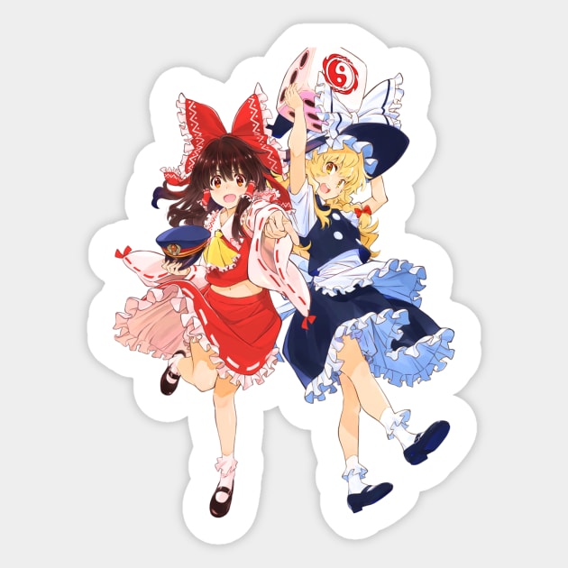 Marsia and Reimu BFF Sticker by KokoroPopShop